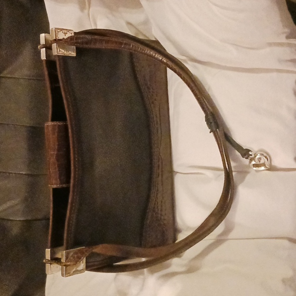 Vintage Brighton Brown and Black leather purse / handbag. DISCOUNTED SHIPPING